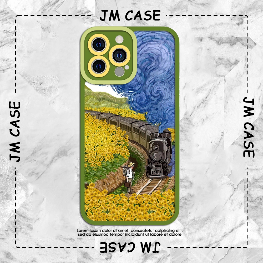 Ốp lưng iphone cạnh vuông JM CASE Vincent Van Gogh họa tiết tranh sơn dầu 6/6pl/6s/6spl/7/7pl/8/8pl/x/xs/11/12/13/pro/ma