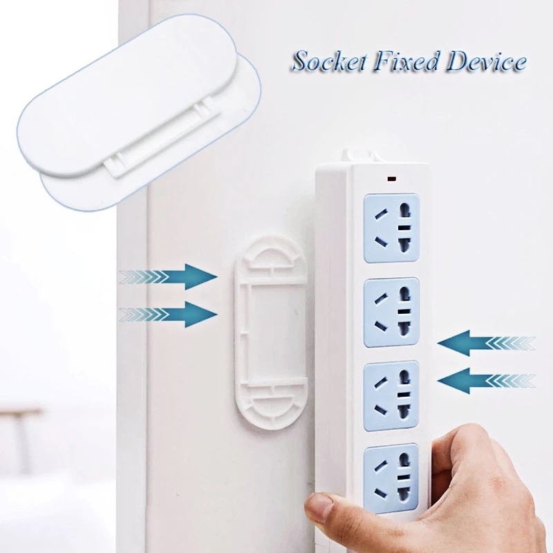 Giá Đỡ Ổ Cắm Điện Dán Tường Không Cần Khoan Tiện Dụng