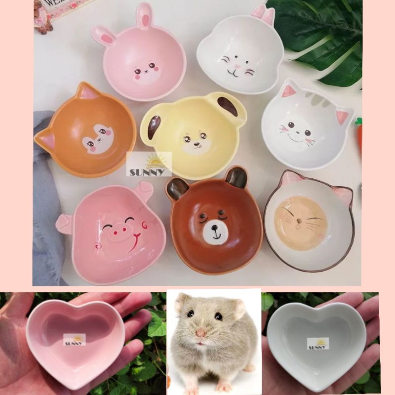 Tổng hợp chén sứ đựng thức ăn hamster  part 1