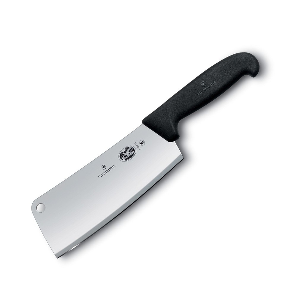 Dao bếp chặt Victorinox Kitchen Cleaver màu đen 19cm -600gr -Fibrox handle