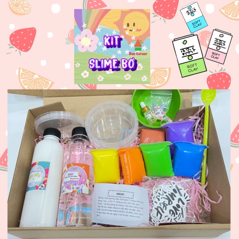 BỘ KIT SLIME BƠ LỚN