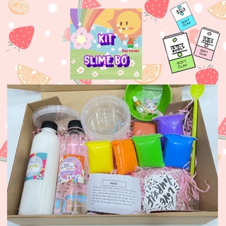   DÂU CORNER  BỘ KIT SLIME BƠ LỚN  HƯƠNG + HƯỚNG DẪN  