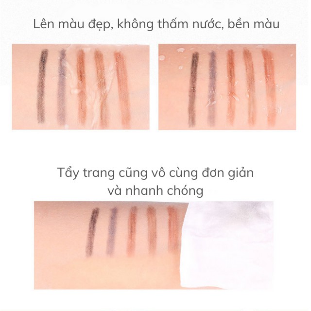 [Lên Màu Đẹp] Chì Kẻ Mày Bút Vẽ Chân Lông Mày Tam Giác 2 Đầu Myonly 3071 Lên Màu Nét, Bền Màu, Không Thấm Nước | BigBuy360 - bigbuy360.vn