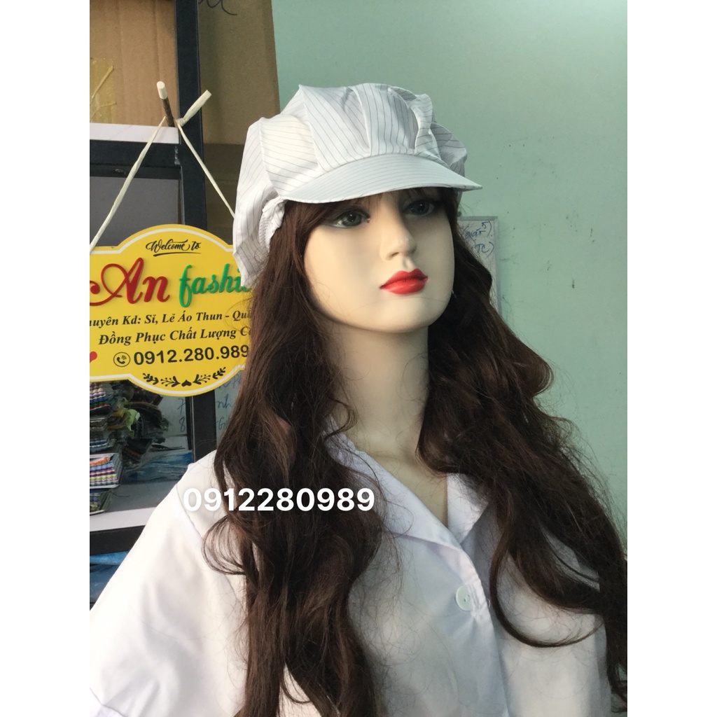 Combo 3 Nón Thủy Sản, Nón Phòng Sạch chống tĩnh điện _ Hình Chụp Thật