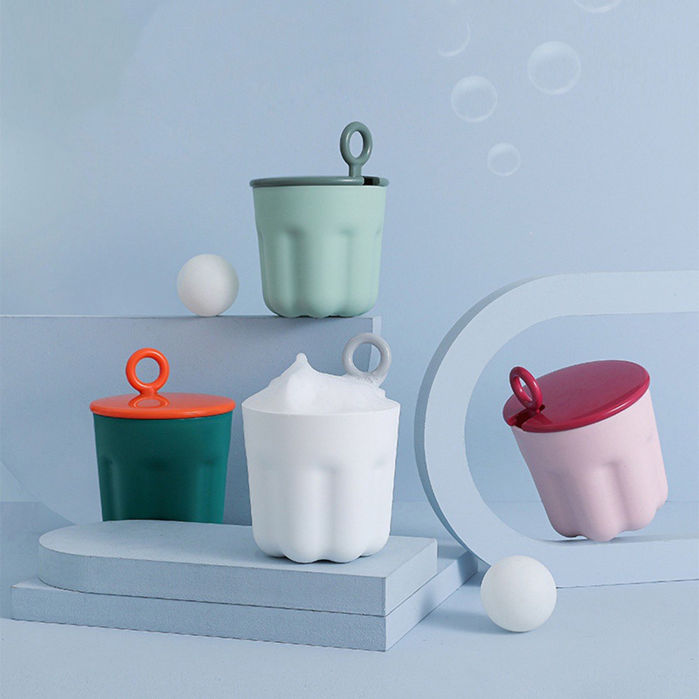 [Hàng mới về] Cốc tạo bọt sữa rửa mặt / dầu gội / sữa tắm di động nhiều màu đa năng