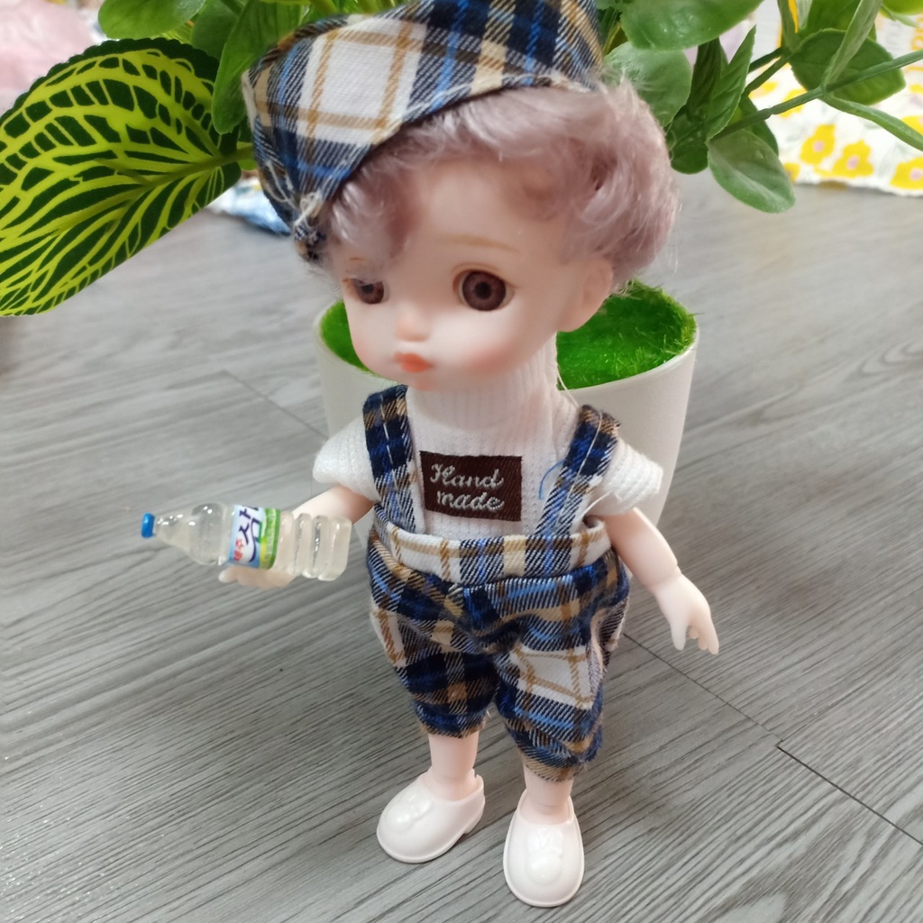 Chai nước khoáng mini đồ chơi mô phỏng cho búp bê