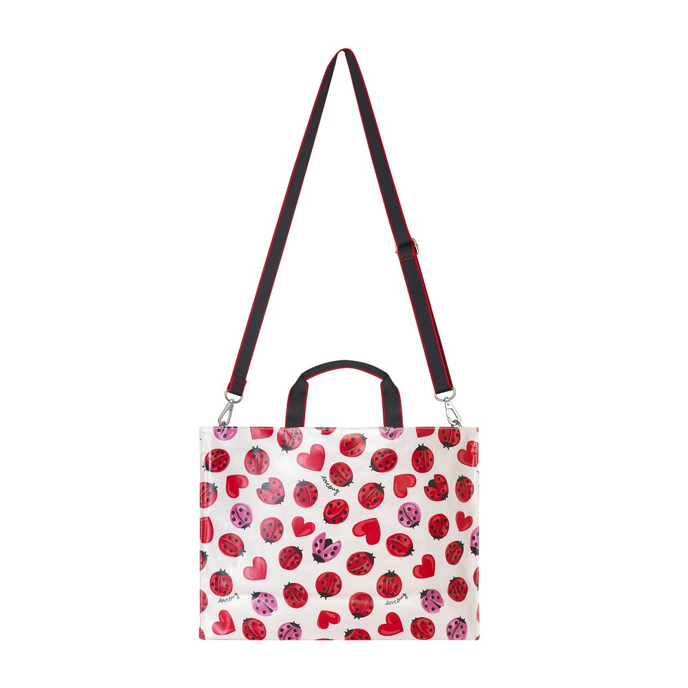 Cath Kidston -  Túi đeo vai Strappy Carryall Lovebugs - 984584 - Warm Cream