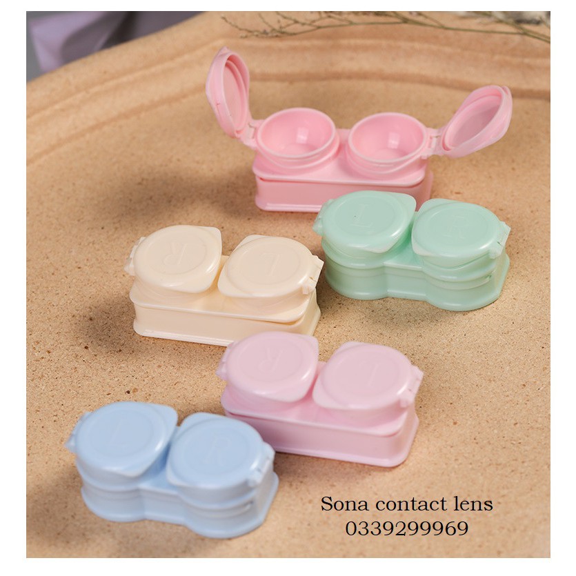 Khay Lens Nắp Gập Nhiều Màu Có Dụng Cụ Đeo