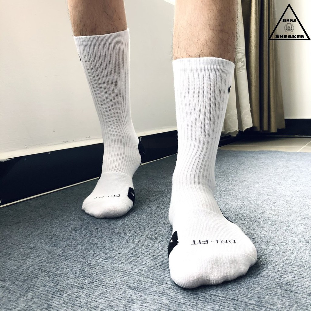 Vớ Nike Cổ Cao Dri-Fit SS2 🔥FREESHIP🔥Tất Nike Chính Hãng - Chất Cotton Thấm Hút Mồ Hôi Chống Hôi Chân Khi Chơi Thể Thao
