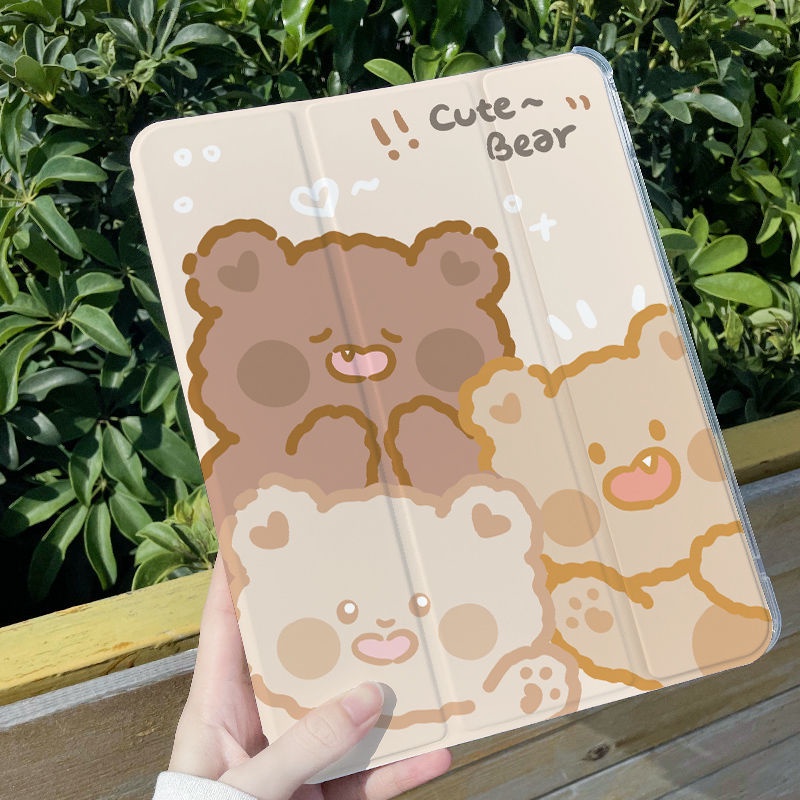 Bao Da Máy Tính Bảng Nắp Lật Gập Ba Cho Ipad Air 5 Pro 10.5'' 11'' 12.9'' 2018 2020 2021 Mini 1/2/3/4/5/6 Air 1/2/3/4/5 5/6th 7/8/9th Gen Ipad 7th Gen