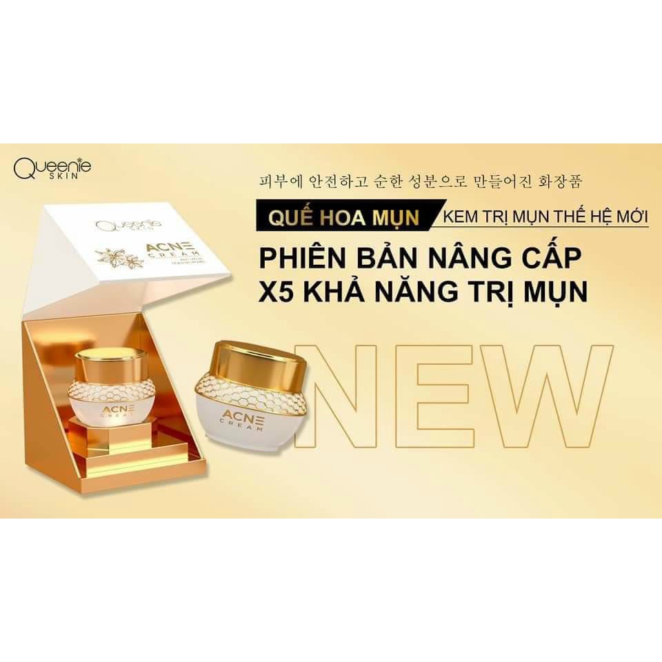 QUẾ HOA MỤN _ Kem chấm mụn đầu đen, mụn ẩn, giảm thâm mụn, dưỡng trắng đều màu da, se khít lỗ chân lông Queenie skin | BigBuy360 - bigbuy360.vn