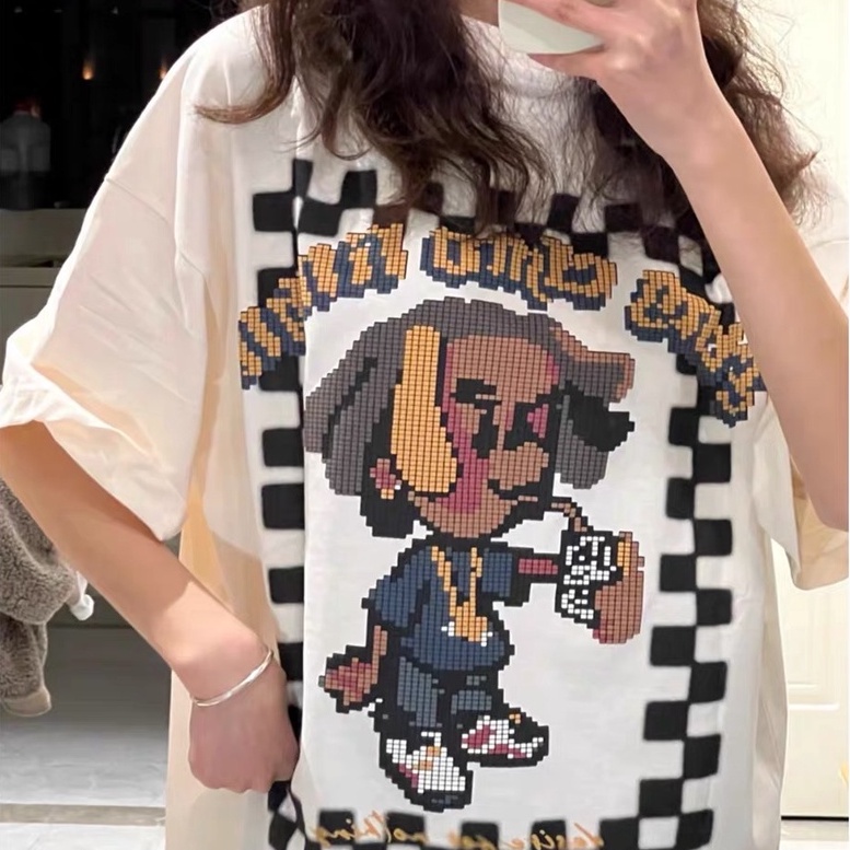 Áo thun nam nữ tay lỡ form rộng hình cậu bé tóc xoăn street style in 3d cực nét SIB069