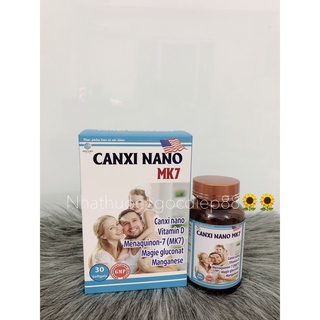 Viên uống Canxi Nano MK7 phát triển chiều cao, chắc khỏe xương (Lọ 30 viên)