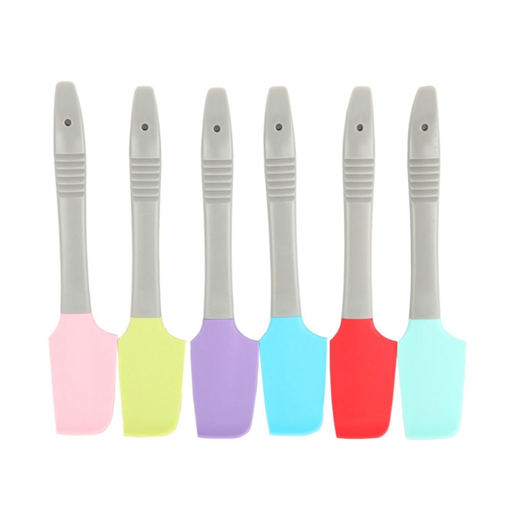 Epoch Set 1 / 3 Muỗng Silicon Mềm Mini Nhiều Màu Dùng Để Trộn Kem / Bơ Cho Nhà Bếp