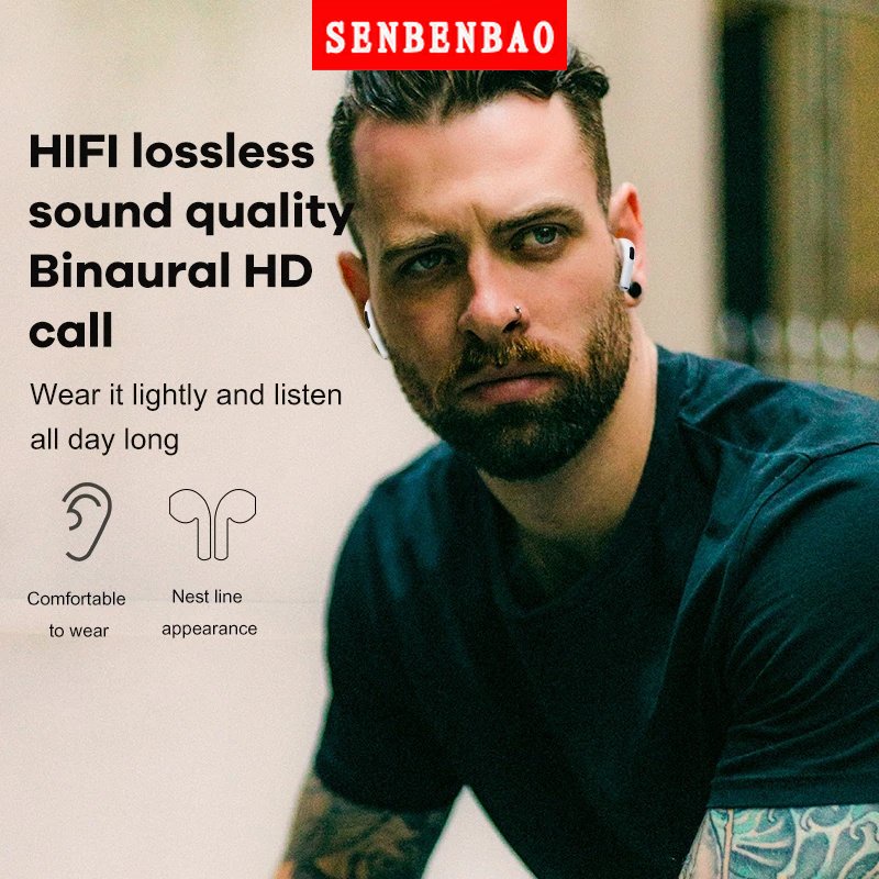 Tai Nghe bluetooth  Chụp Tai Bluetooth Không Dây JBL Air Pro 6 TWS Có Micro Chất Lượng Cao Tai Nghe