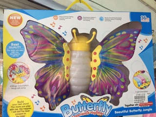 Hộp trò chơi Chú Bướm vỗ cánh chạy có nhạc đèn