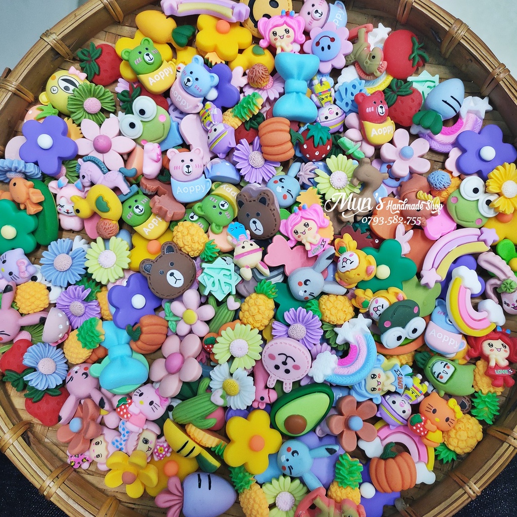 Set 10 charm theo 3 chủ đề