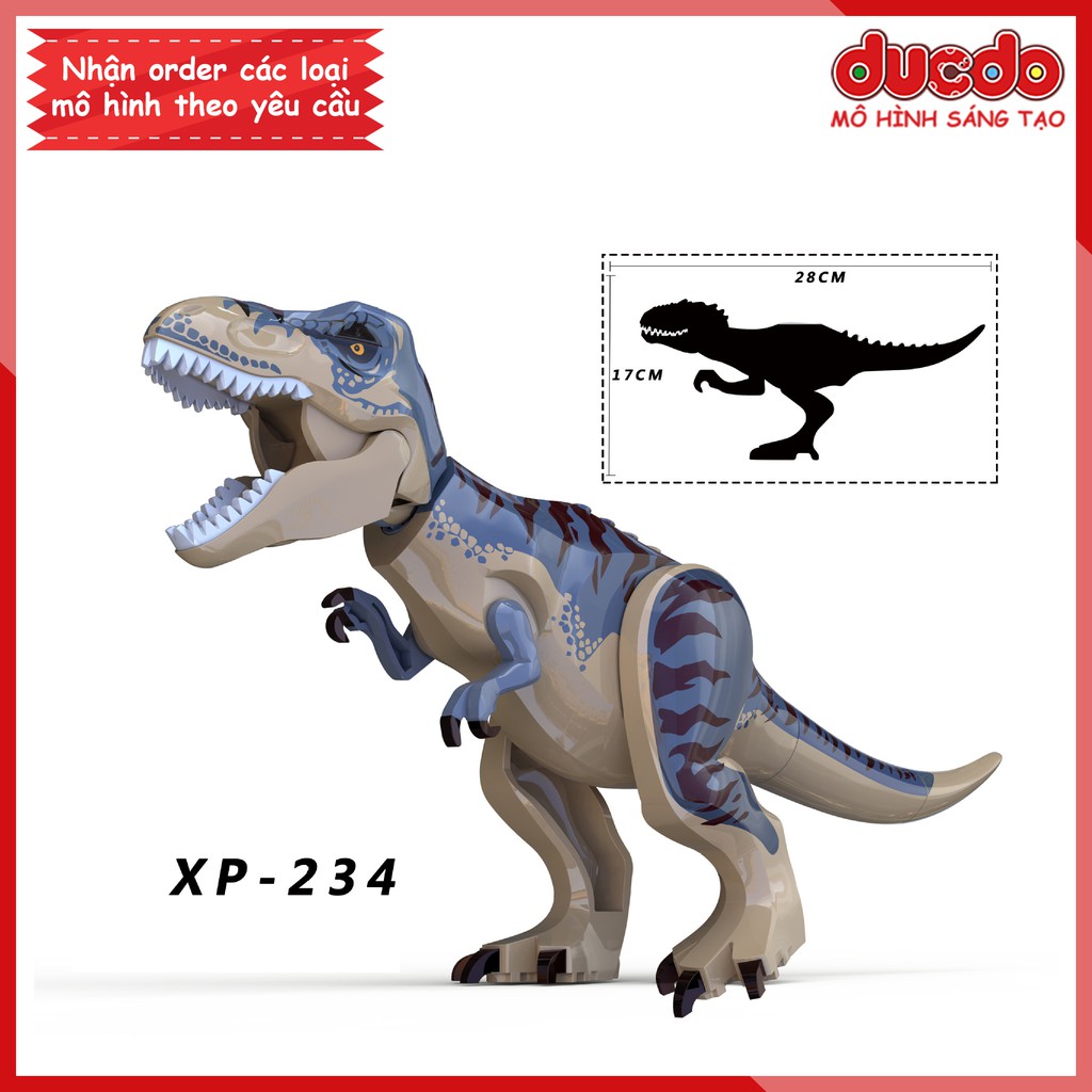 Siêu khủng long bạo chúa T REX Jurassic World bản đặc biệt - Đồ chơi Lắp ghép Minifigues Mini Mô hình Koruit XP234  KT