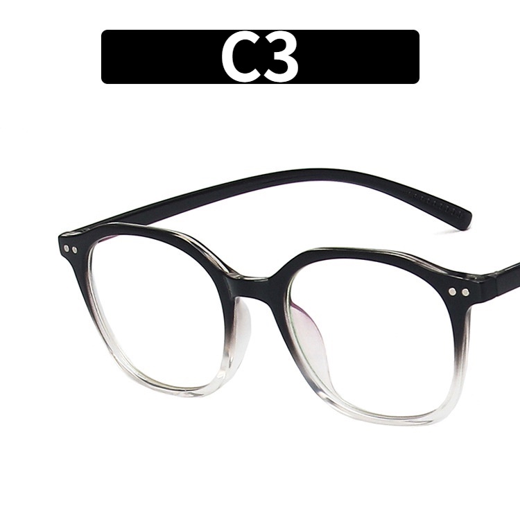 Mắt kính gọng oval chống bức xạ phong cách Hàn Quốc cho nữ