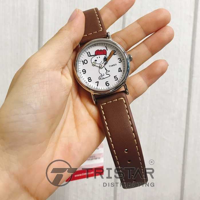 Đồng hồ Unisex Nam Nữ Timex Peanuts - Charlie Brown 38mm - TW2T61000 Dây Da - Chính Hãng | BigBuy360 - bigbuy360.vn