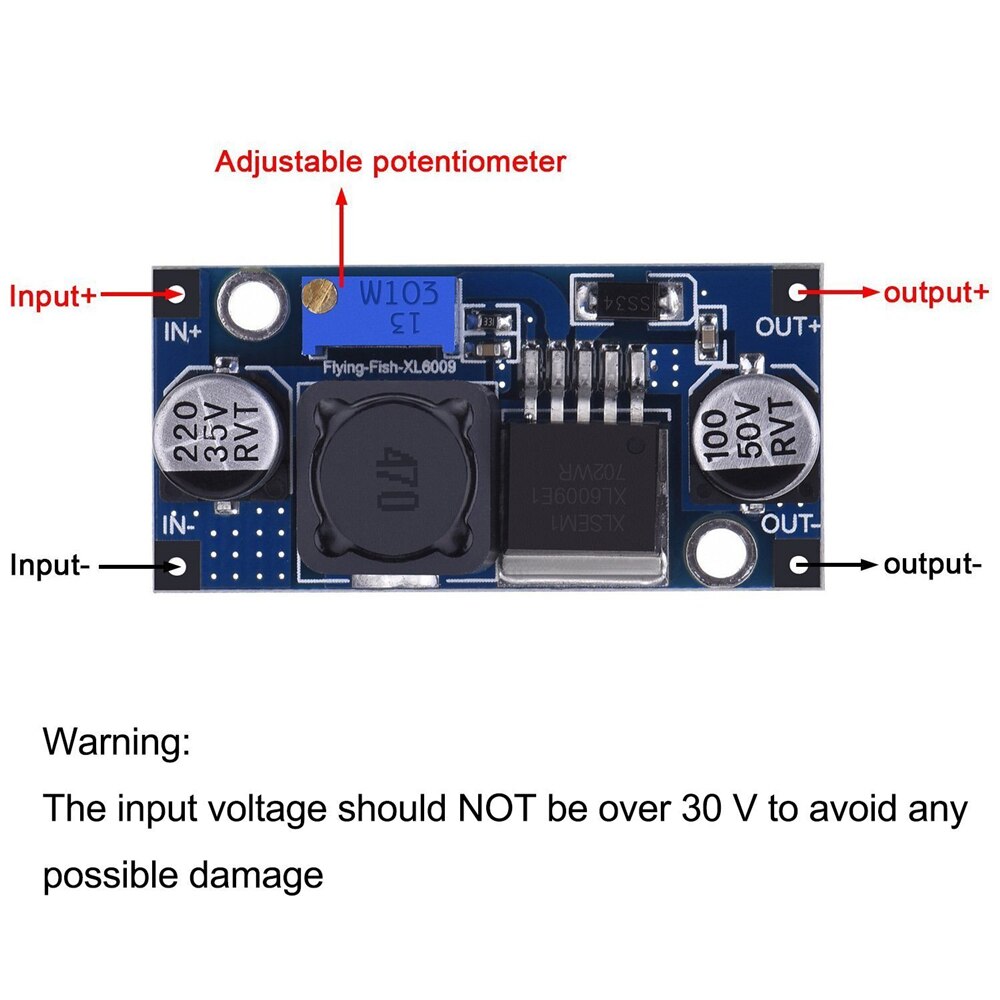 Mô-đun tăng áp Dc-Dc Xl6009 LM2577 dùng thay thế