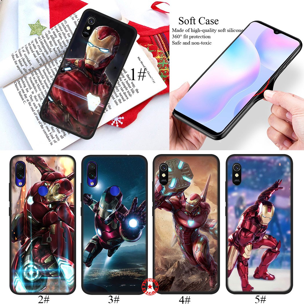 Ốp Lưng Silicone Mềm Phong Cách Iron Man Cho Xiaomi Redmi S2 Go 9a 8a 7a 6a 5a 4a 5 Plus 98qf
