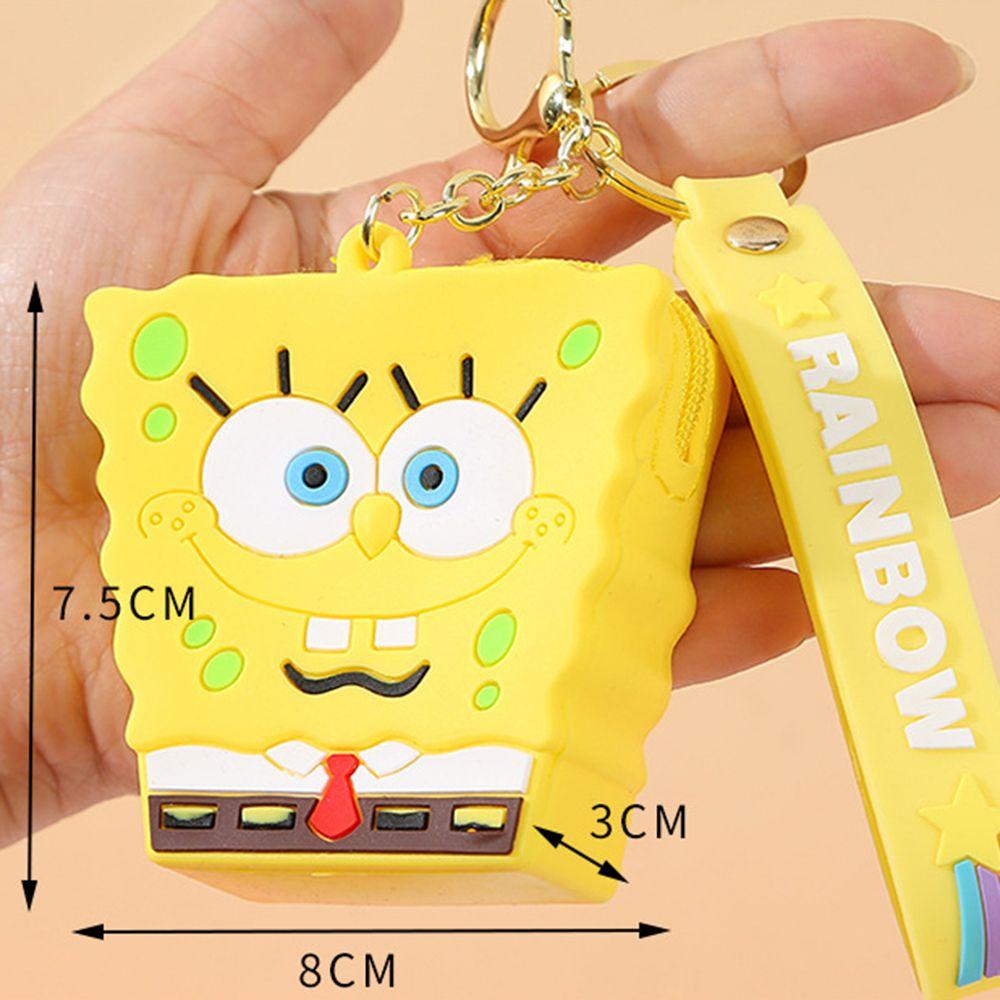 Ví Đựng Tiền Xu Mini Có Móc Khóa Họa Tiết Hoạt Hình Dễ Thương