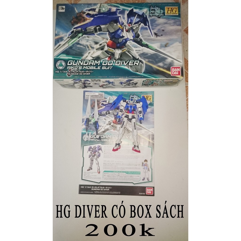 Mô hình HG gundam 00 diver 2nd