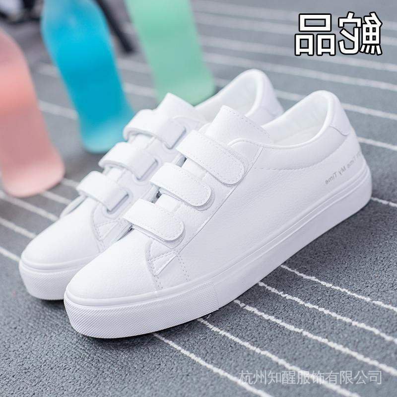 Giày Thể Thao Trắng Quai Dán Thoáng Khí Phong Cách Mới Mùa Xuân Thu 2022 Dễ Phối Đồ Cho Nữ