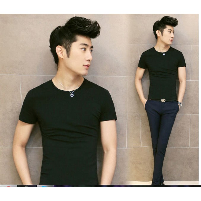 Áo thun trơn dáng body