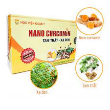 Viên nghệ uống Nano Curcumin - Tam thất, xạ đen (Hộp 30 viên)