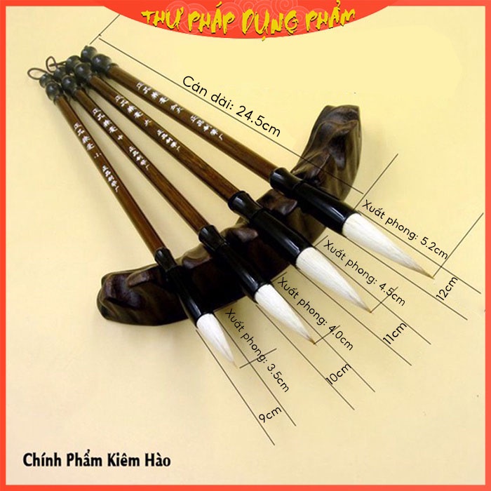Bút lông Thư Pháp Dụng Phẩm chính phẩm lang hào, kiêm hào