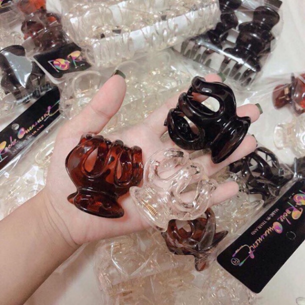 Kẹp Tóc Hàn Quốc Nữ Đẹp Trong Suốt Dễ Thương Xinh Xắn🍀FREESHIP🍀Kẹp Tóc Càng Cua