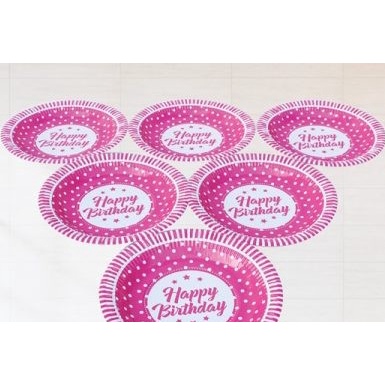 Đĩa Giấy  Phụ Kiện Trang Trí Sinh Nhật, Dĩa Giấy Sinh Nhật Trang Trí Bàn Tiệc Cho Bé