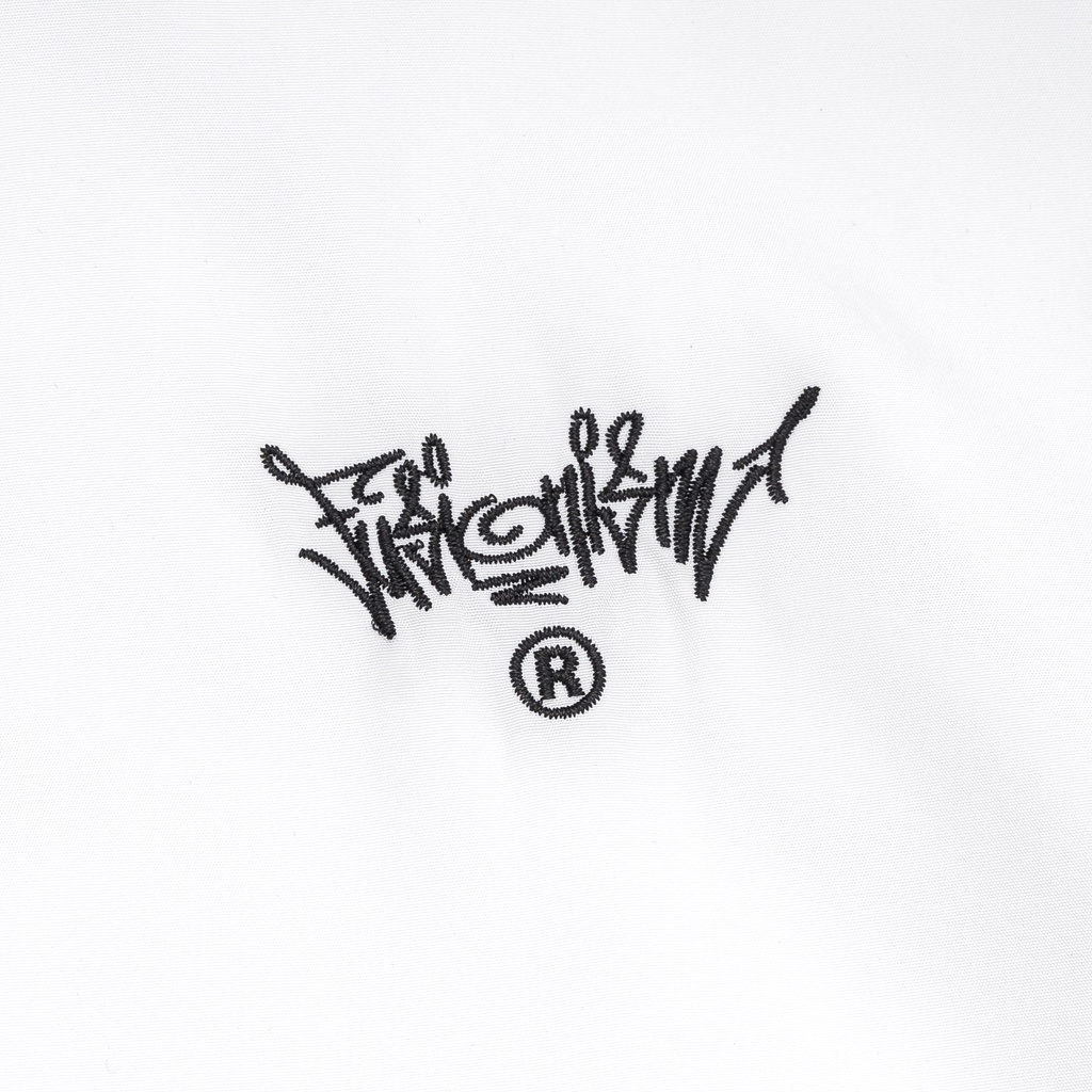Áo Khoác Jacket thêu logo Graffiti Fusionism - Màu Đen Trắng - Unisex - Slim Fit