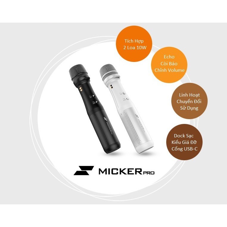 Micro Không Dây Liền loa Ebest Micker Pro Dành cho giảng dạy-thuyết trình