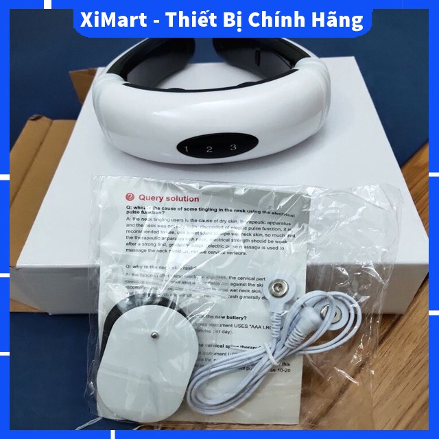 Máy massage cổ vai gáy 3D rung kết hợp xung điện từ trị liệu đau cơ thể - Máy mát xa cổ KL583 hàng loại 1 - XiMart