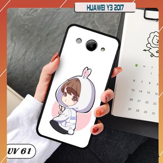 Ốp điện thoại HUAWEI Y3 2017 lưng nhám viền cao su dẻo in hình