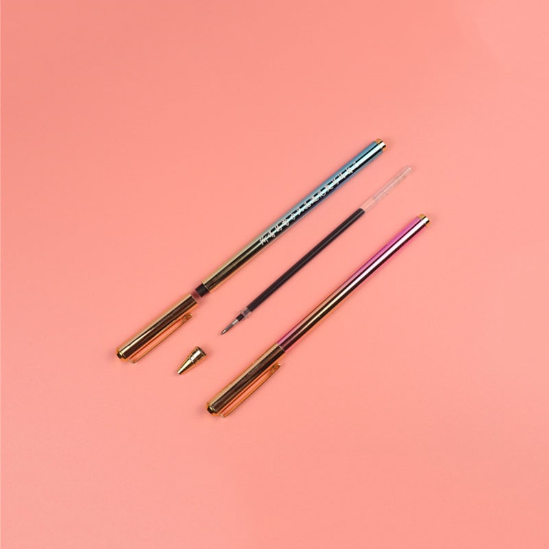 1 Bút Mực Nước Ngòi 0.5mm Bằng Kim Loại Màu gradient Sáng Tạo
