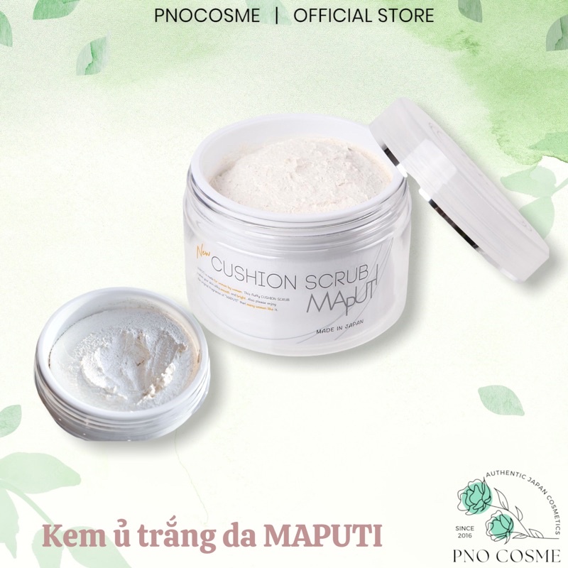 Kem ủ trắng body toàn thân tẩy tế bào chết dưỡng trắng da hữu cơ Maputi Nhật Bản 150g