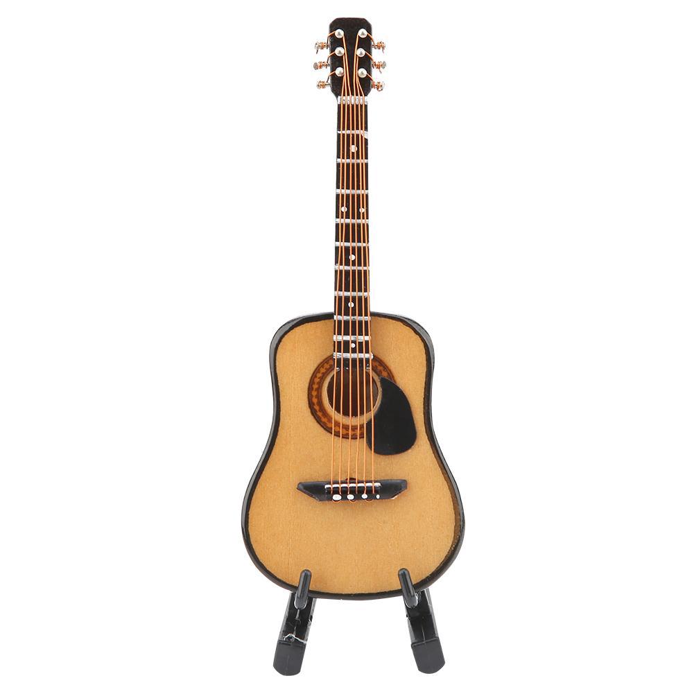 Mô Hình Đàn Guitar Mini Bằng Gỗ Dùng Để Trang Trí