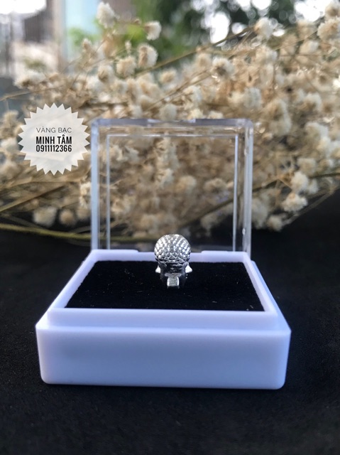 Charm bạc mặt phật bạc nõn 999 và bạc xi vàng-Minh Tâm Jewelry