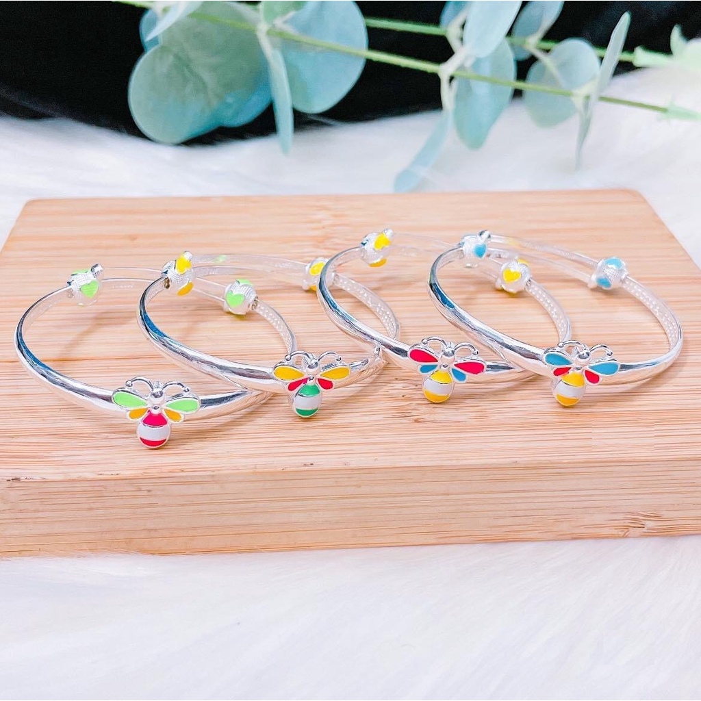Vòng tay bạc cho bé Lắc tay bạc cho bé Lắc tay mẫu mới