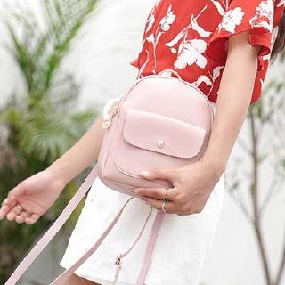 Balo Da PU Mini Đa Năng Thời Trang Cho Nữ