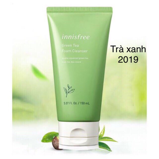 Sữa rửa mặt Innisfree trà xanh và Innisfree tro núi lửa 2x 150ml