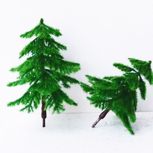 Cây thông noel cao 14cm trang trí tiểu cảnh mô hình