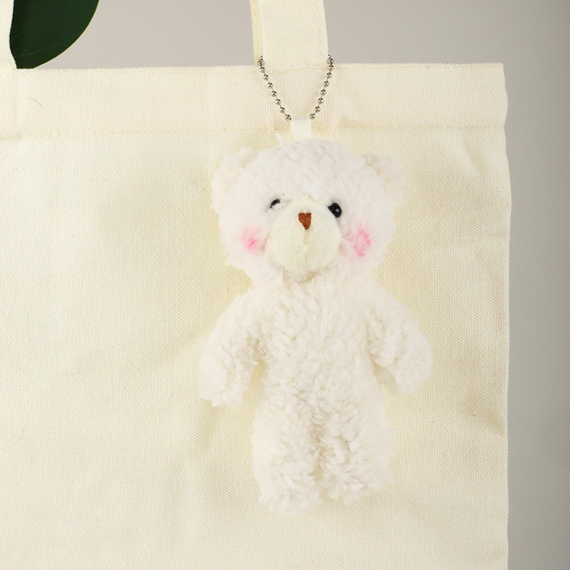 Móc Chìa Khóa Hình Gấu / Thỏ Nhồi Bông Mềm Mại Dễ Thương