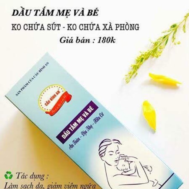 Dầu tắm bé CBA