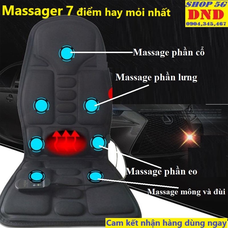 Nệm (Đệm) 5 motor massage toàn thân HANLN - Ghế Mát Xa Đa Năng Toàn Thân giảm stress