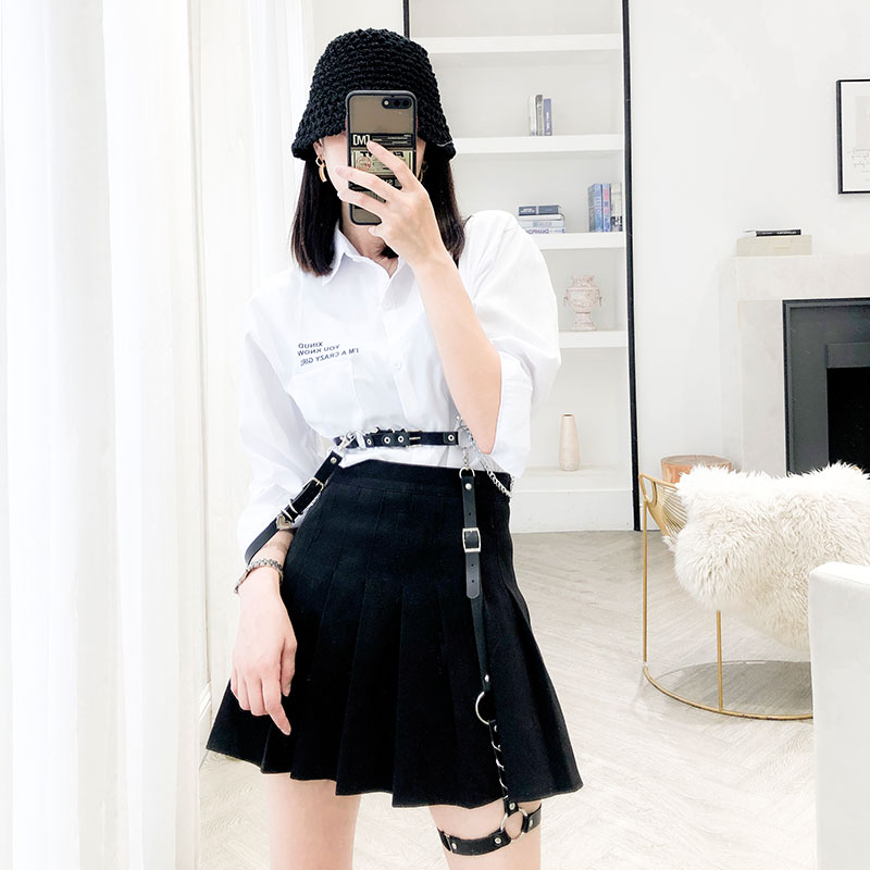 Thắt Lưng Thời Trang Phối Dây Xích Cá Tính